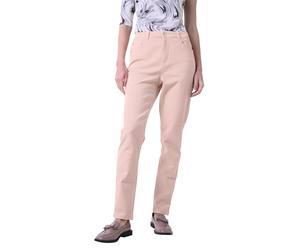 Enorsia Womens Coloured Slim Fit Stretch Jeans with 5 Pockets, Zip Fly, Branded Button Fastening and Super Stretch Fabric (Pink,8)