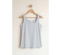 Enorsia Women's Combed Cotton Square Neck Vest 2 Pcs Pack in Grey | Size: 8