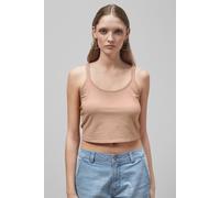 Enorsia Women's Cotton Stretch Cross Back Crop Cami Tops in Brown | Size: 14 Enorsia Brown 14