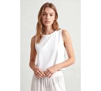 Enorsia Women's Cotton Summer Vest | in White | Size: 12