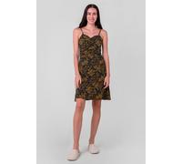 Enorsia Women's Cotton Viscose Strappy Nightdress | in Dark Green | Size: 10