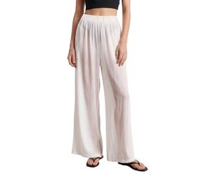 Enorsia Womens Crepe Viscose Wide Leg Trousers Soft Lightweight Fabric Clean-Finish Design Elastic Waistband for Comfort Loose Fit Palazzo Pants for Work Travel Casual or Formal Wear Womens Trousers