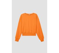 Enorsia Women's Crop Top Sweatshirt in Orange | Size: 18