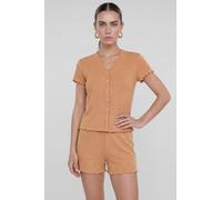 Enorsia Women's Deep V-Neck Lounge Set in Tan | Size: 12 Enorsia Tan 12