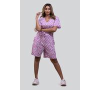 Enorsia Women's Ditsy Floral Jersey Playsuit | in Pink | Size: 10