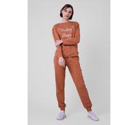 Enorsia Women's Feeling Sleepy Long Sleeve Pyjama Set in Orange | Size: 8