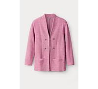 Enorsia Women's Fitted Tailored Jersey Blazer in Pink | Size: 16