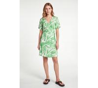 Enorsia Women's Fluid Printed Relax Fit Mini Dress in Green | Size: 12 Enorsia Green 12