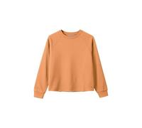 Enorsia Womens French Terry Lined Crew Neck Sweatshirt - Loose Fit Raw Edge Hem with Raglan Sleeves jumpers for women