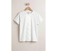 Enorsia Women's Front Print Graphic T-Shirt | In White White