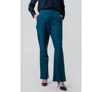 Enorsia Women's Front Seam Chino Trouser in Green | Size: 18 Enorsia Green 18