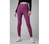 Enorsia Women's Geometric Print Leggings in Red | Size: 10 Enorsia Red 10