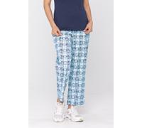 Enorsia Women's Geometric Printed Jersey Pyjamas in Blue | Size: 10 Enorsia Blue 10