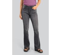 ENORSIA Womens Grey Stretch Flare Jeans - 16 - 70% Cotton, 8.4% Rayon, 19.7% Repreve Polyester, 1.9% Elastane - Grey
