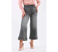 ENORSIA Womens Grey Wide Leg Culottes - 12 - 70% Cotton, 8.4% Rayon, 19.7% Repreve Polyester, 1.9% Elastane - Grey