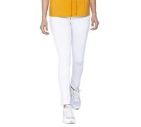 Enorsia Womens High Waist Leggings - Full Length Solid Colour Comfort Stretch Jersey Fabric Smooth Continuous Seams Skinny Fitted Design (UK, Numeric, 10, Slim, Regular, White)