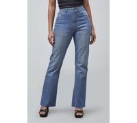 Enorsia Women's High Waisted Flared Jeans in Light Blue | Size: 16 Enorsia Light Blue 16