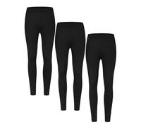 Enorsia Women's High-Waisted Leggings, Black, Multiple Sizes, Full Length, Polyester-Elastane Blend, Sculpted Fit, Everyday Athletic Wear (UK, Numeric, 8, Regular, Regular, Black)