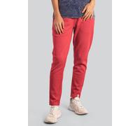 Enorsia Women's Jersey Chino Trousers in Red | Size: 8