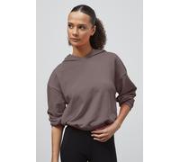 Enorsia Women's Jersey Hoodie With Elastic Waistband in Brown | Size: 14 Enorsia Brown 14