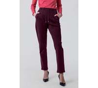 Enorsia Women's Jersey Tapered Trouser in Red | Size: 14 Enorsia Red 14