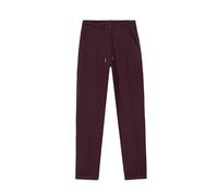 Enorsia Womens Jersey Tapered Trousers with Elasticated Waist, Adjustable Drawcord, Side Pockets, Pleat Detailing On The Waist (Red, 10)