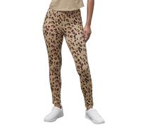 Enorsia Womens Leopard Print Regular Length Leggings with Elasticated Waistband, Super Stretchy, Perfect All-Over Print Legging for Fashionable Outfits (UK, Numeric, 14, Slim, Regular, Brown)