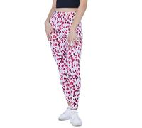 Enorsia Womens Leopard Print Regular Length Leggings with Elasticated Waistband, Super Stretchy, Perfect All-Over Print Legging for Fashionable Outfits (UK, Numeric, 12, Slim, Regular, Pink)
