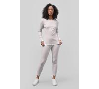 Enorsia Women's Lettuce Hem L/S T-Shirt & Leggings Co-order Sets in White | Size: 18 Enorsia White 18