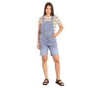 Enorsia Womens Light-Wash Denim Short Dungaree - Adjustable Straps, Side Button Openings, Front and Back Pockets, Chic Patch Pocket (UK, Numeric, 12, Regular, Regular, Sky)