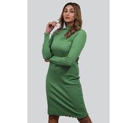 Enorsia Women's Long Sleeve Crepe Jersey Mini Dress in Green | Size: 18