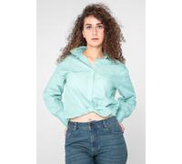 Enorsia Women's Long Sleeve Stripe Poplin Shirt in Green | Size: 10 Enorsia Green 10