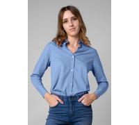 Enorsia Women's Long Sleeve Work Shirt in Blue | Size: 14 Enorsia Blue 14
