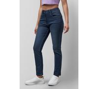 Enorsia Women's Mid Waist Slim Fit Jeans in Dark Blue | Size: 16 Enorsia Dark Blue 16