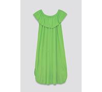 Enorsia Women's Off Shoulder Ruffle Jersey Nightdress in Green | Size: 10