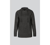 Enorsia Women's Oversized Knitted Hooded Tunic in Charcoal | Size: Medium Enorsia Charcoal M