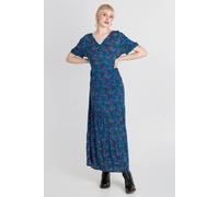 Enorsia Women's Paisley Tiered Maxi Dress in Green | Size: 8