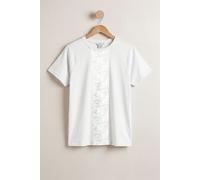 Enorsia Women's Patch Print Short Sleeve Raglan T-shirts in White | Size: 12 Enorsia White 12