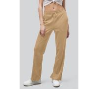Enorsia Women's Pin Tuck front Jersey Trousers in Yellow | Size: 14 Enorsia Yellow 14