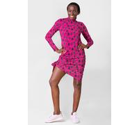 Enorsia Women's Pink Side Tie knot Christmas Mini Dress | Size: 18 Enorsia Pink 18