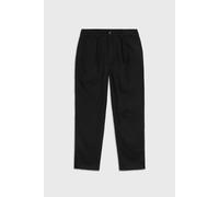 Enorsia Women's Pleated Cropped Trouser in Black | Size: 8 Enorsia Black 8