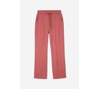 Enorsia Women's Pleated Wide Leg Trouser in Red | Size: 14
