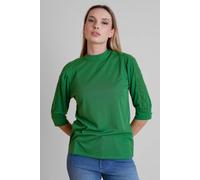 Enorsia Women's Premium Lace Jersey Tops in Green | Size: 12