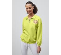 Enorsia Women's Quarter Zip Sweatshirt | in Green | Size: 10