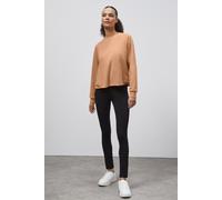 Enorsia Women's Raw Edge Sweatshirt in Brown | Size: 16 Enorsia Brown 16