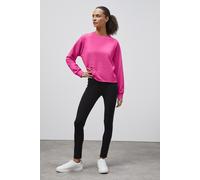 Enorsia Women's Raw Edge Sweatshirt in Pink | Size: 12 Enorsia Pink 12