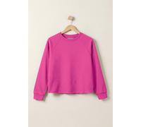 Enorsia Women's Raw Edge Sweatshirt in Pink | Size: 18