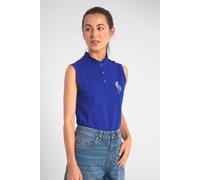 Enorsia Women's Regular Fit Sleeveless Pique Polo in Blue | Size: 18 Enorsia Blue 18