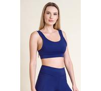 Enorsia Women's Scoop Neck Active Vest in Blue | Size: 10