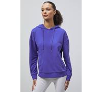 Enorsia Women's Slanty Patch Pocket Hoodie in Blue | Size: 18